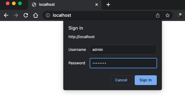 Login request